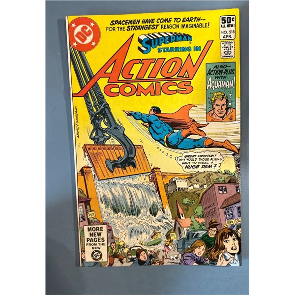 Action Comics #518 (DC, 1976) Superman Starring with Aquaman