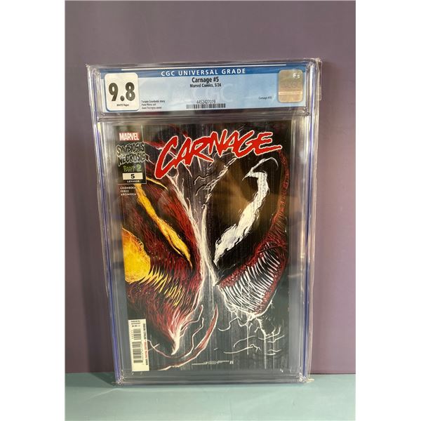 Carnage #5 (Marvel, 2024) CGC 9.8 White Pages Juan Ferreyra Cover