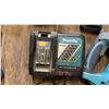 Image 2 : GROUP LOT MAKITA POWER TOOLS. 3 X 18V HAMMER DRILLS MODEL BTD141, LXDT04 WITH BATTERY, DTD152, 1