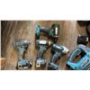 Image 3 : GROUP LOT MAKITA POWER TOOLS. 3 X 18V HAMMER DRILLS MODEL BTD141, LXDT04 WITH BATTERY, DTD152, 1