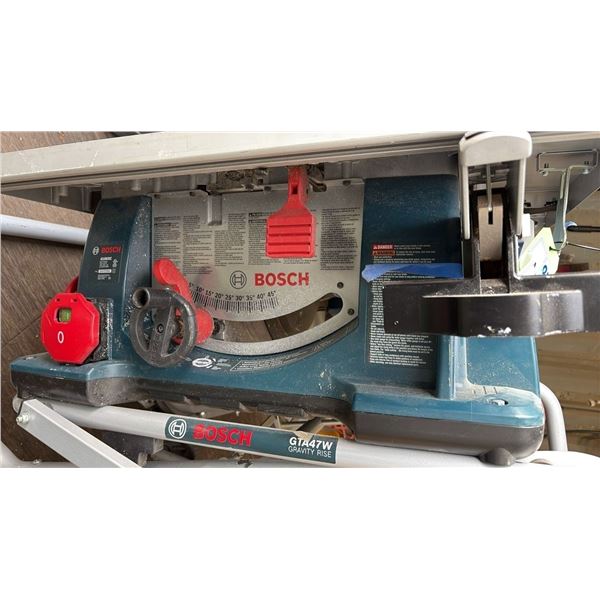 BOSCH MODEL 4100XC PROFESSIONAL 10" JOBSITE SAW WITH GRAVITY-WISE WHEELED STAND