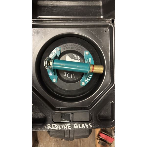 GROUP OF 4 WOODS POWR-GRIP 10" VACUUM SUCTION GLASS CLAMPS