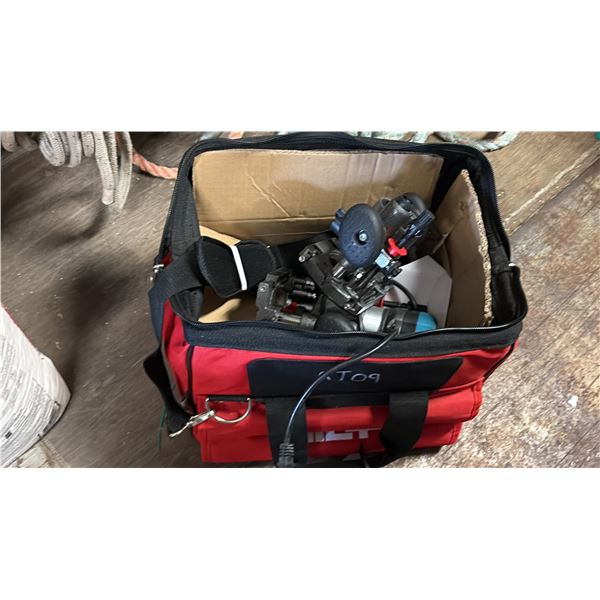 VEVOR 0700C ROUTER/TRIMMER WITH A GROUP OF ACCESSORIES IN HILTI TOOL CASE