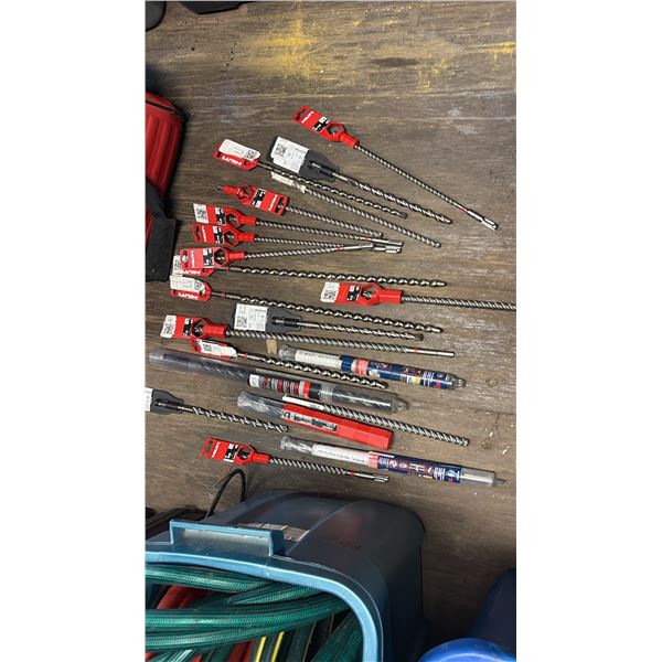 GROUP LOT OF APPROX 21 NEW HILTI AND BOSCH CONCRETE DRILL BITS