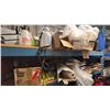 Image 1 : GROUP LOT OF 4 SHELVES. INC TIRE CHAINS, RAIN GEAR, VARIABLE VOLTAGE CONTROL, SHOP HEATER,