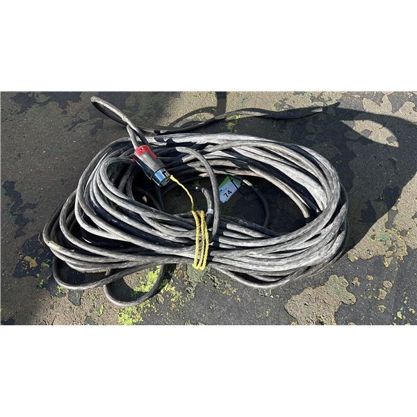 APPROX 100' HEAVY GAUGE EXTENSION CORD- THINK IT'S 10/4