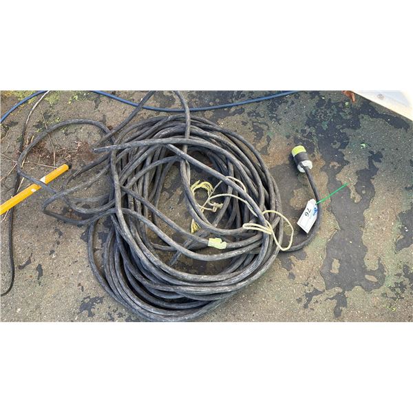 APPROX 100' HEAVY GAUGE EXTENSION CORD. THINK IT'S 10/4?