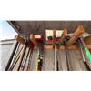 Image 2 : GROUP LOT SHOVELS, LOAD BARS, MAGNET SWEEPERS, GARDEN RAKE, BAR CLAMPS.