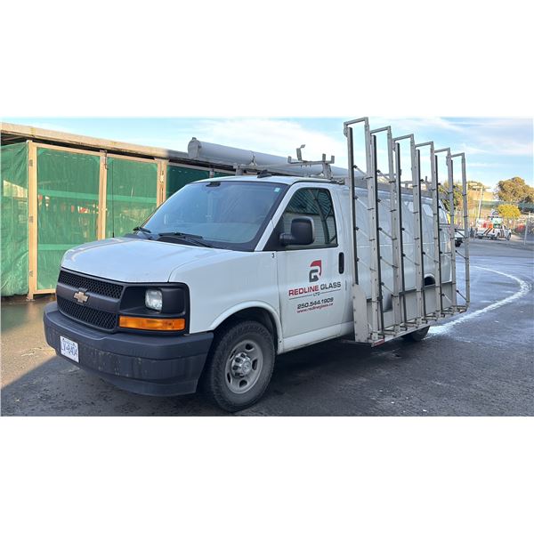 2017 CHEVROLET EXPRESS, 3DR CARGO VAN, WHITE, VIN 1GCWGAFFXH1165275,