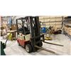 Image 1 : NISSAN PROPANE FORKLIFT, OPTIMUM 50 MODEL CPJ02A25PV, 4650 LB CAPACITY. HOURS READ 7082,