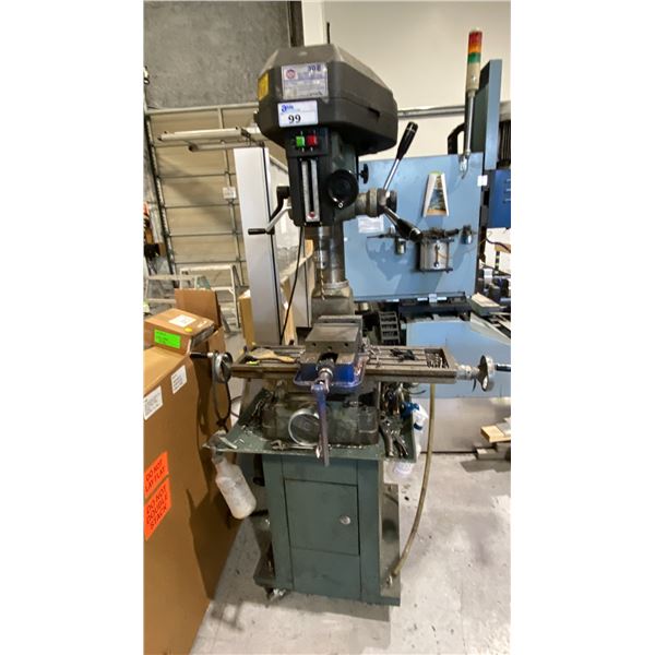 KING MILLING MACHINE MODEL PVM30 ON WHEELED BASE