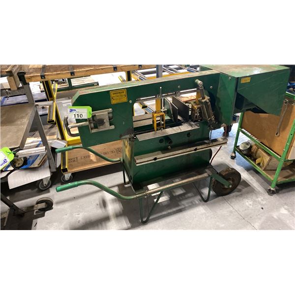 GREENLINE HORIZONTAL BAND SAW WITH CART MODEL 348