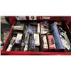 Image 2 : BINFORD TOOL TOOL BOX WITH ASST CONTENTS. INC NEW FREUD MILLING BITS, ROUTER BITS, PUNCHES,