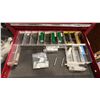 Image 3 : BINFORD TOOL TOOL BOX WITH ASST CONTENTS. INC NEW FREUD MILLING BITS, ROUTER BITS, PUNCHES,