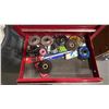 Image 6 : BINFORD TOOL TOOL BOX WITH ASST CONTENTS. INC NEW FREUD MILLING BITS, ROUTER BITS, PUNCHES,