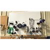 Image 4 : GROUP LOT WITH HITACHI ANGLE GRINDER, DRILL DOCTOR, PALM SANDER, HEAT GUN, MAGNET CLAMP, DREMEL,