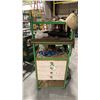 Image 1 : WORK CART INC CONTENTS. OXY ACET TORCH KIT WITH CUTTING TORCH, REGULATORS, HOSES, ETC