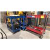 Image 3 : 3 METAL SHOP CARTS. TWO BLUE ONE RED, INC EMPTY FATMAX TOOL BOX