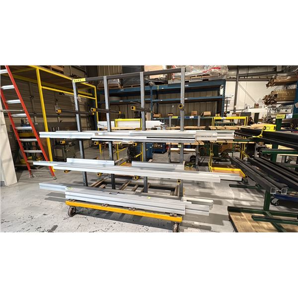 ROLLING PRODUCT RACK 6'X36"X7'H WITH CONTENTS