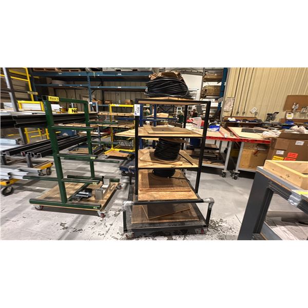 ROLLING PRODUCT CART 39"X39"X5' WITH CONTENTS
