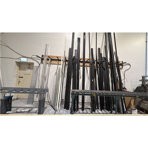 CONTENTS OF ALUMINUM EXTRUSIONS ON BACK WALL INC DIVIDERS. MANY PIECES