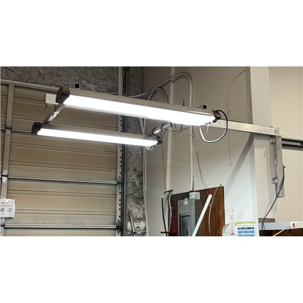 LIGHT BAR APPROX 8' LONG ALUMINUM FRAME. BRING TOOLS AND HELP TO REMOVE