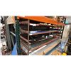 Image 1 : METAL RACK WITH APPROX 15X 4'X10' METAL SHEETS APPROX 16 GAUGE VARIOUS COLORS