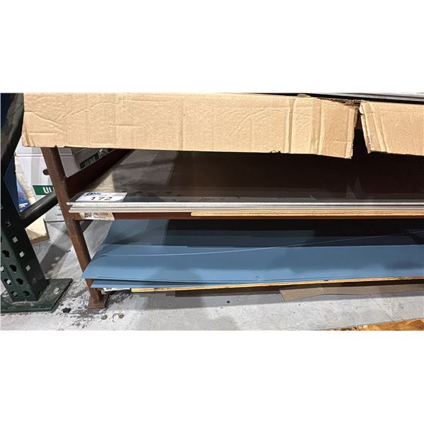 2.5 SHEETS ALUMINUM. 10' X 4'.  1/4" THICK