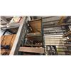 Image 2 : 1 SECTION METAL RACKING. 2X12' X42" UPRIGHT FRAMES, 6X12' BEAMS AND DECKING,