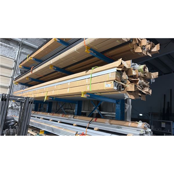 SHELF LOT OF 24' ALUMINUM EXTRUSIONS