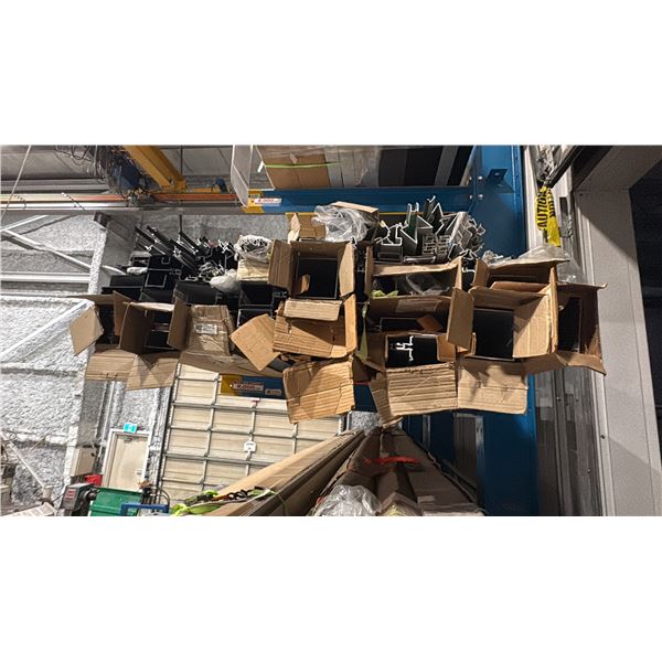 SHELF LOT OF 24' ALUMINUM EXTRUSIONS