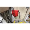 Image 2 : REELWORKS 50' AIR HOSE REEL AND 40' EXTENSION CORD REEL. BRING TOOLS TO REMOVE FROM WALL