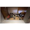 Image 2 : CONTENTS OF CABINET. SAFETY EQUIPMENT, HARNESSES, CAULKING GUN, HARD HATS, ETC