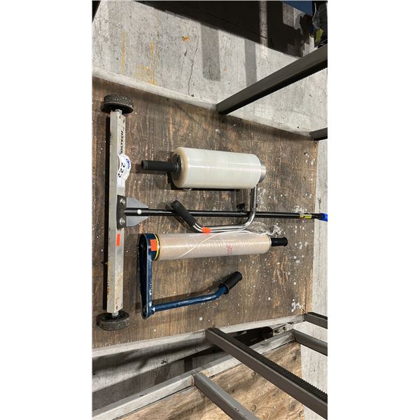 GROUP LOT MAGNET SWEEPER BAR, 2 SHRINK WRAP DISPENSERS