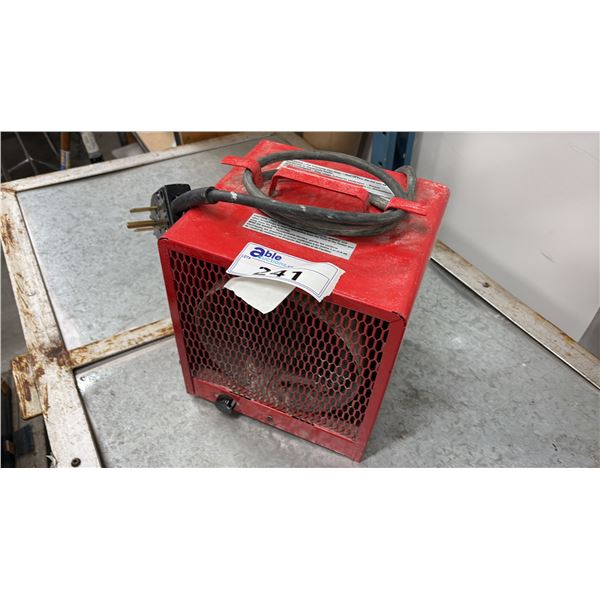 220V CONSTRUCTION HEATER-TESTED-WORKS WELL