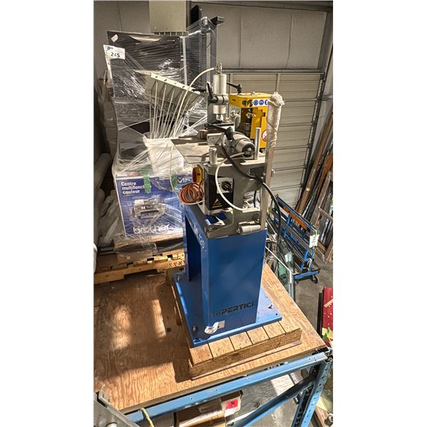PERTICI MODEL UNIVER ML120 END MILL WITH PNEUMATIC MATERIAL HOLDERS