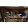 Image 4 : 32" WIDE WOOD STORAGE CABINET WITH CONTENTS. INC KEY SWITCHES, DOOR CONTROLS, HANDICAP SWITCHES,