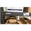 Image 1 : 5 SECTIONS OF LIGHT INDUSTRIAL RACKING 6'X2'X6'H WITH DECKING. PICK UP LAST DAY