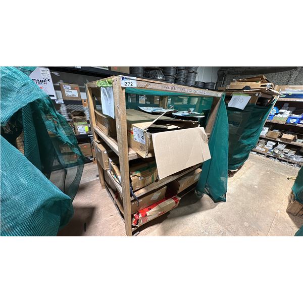 PALLET LOT -SHELF PALLET-APPROX 20 ROLLS OF WINDOW GASKET MATERIAL