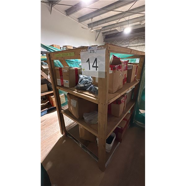 PALLET LOT OF SPECIALTY DOOR AND WINDOW HARDWARE APPROX 18 BOXES. GLASS SETTING AND CORNER BLOCKS