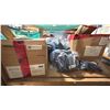 Image 2 : PALLET LOT OF SPECIALTY DOOR AND WINDOW HARDWARE APPROX 18 BOXES. GLASS SETTING AND CORNER BLOCKS