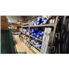 Image 1 : 3 SECTIONS METAL FRAME SHELVING. BRING TOOLS, IT'S SCREWED TO THE WALL. NO CONTENTS. PICK