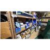 Image 2 : 3 SECTIONS METAL FRAME SHELVING. BRING TOOLS, IT'S SCREWED TO THE WALL. NO CONTENTS. PICK