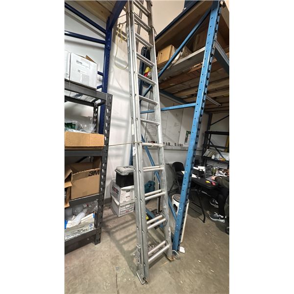 26' ALUMINUM EXTENSION LADDER. PICK UP LAST DAY