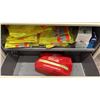 Image 2 : 2 BEIGE 36" 4 DRAWER LATERAL FILE CABINETS WITH CONTENTS. 5 EARMUFFS, BIN OF FOAM EAR PLUGS,