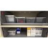 Image 5 : 2 BEIGE 36" 4 DRAWER LATERAL FILE CABINETS WITH CONTENTS. 5 EARMUFFS, BIN OF FOAM EAR PLUGS,