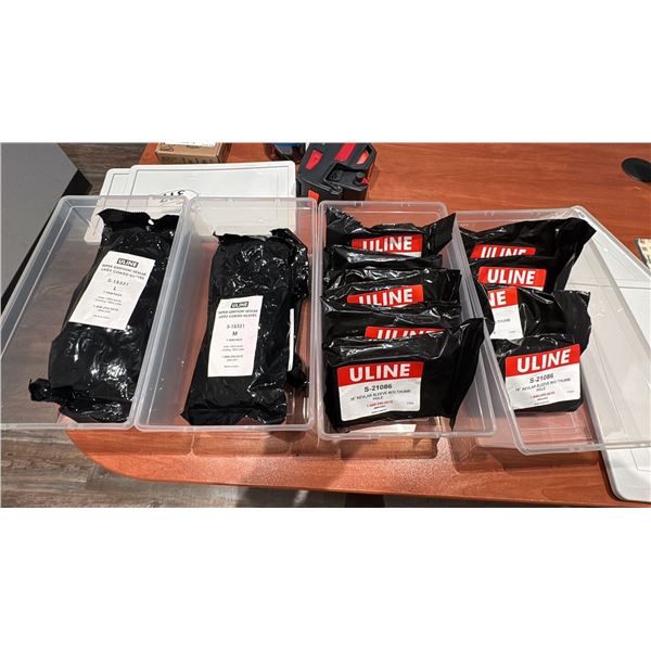 GROUP LOT OF KEVLAR SAFETY PRODUCT. SLEEVES, GLOVES. APPROX 17 PIECES