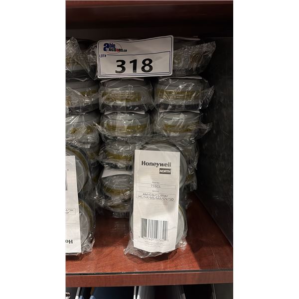 GROUP OF 20 HONEYWELL NORTH 755 CL RESPIRATOR CARTRIDGES MULTI CONTAMINENT ORGANIC VAPOUR,
