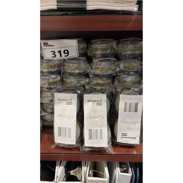 GROUP OF 20 HONEYWELL NORTH 755 CL RESPIRATOR CARTRIDGES MULTI CONTAMINENT ORGANIC VAPOUR,