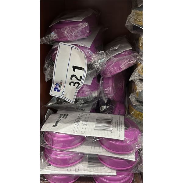 GROUP OF 10 HONEYWELL NORTH RESPIRATOR CARTRIDGES. 7581 P100 AND AND P100L. PARTICULATE